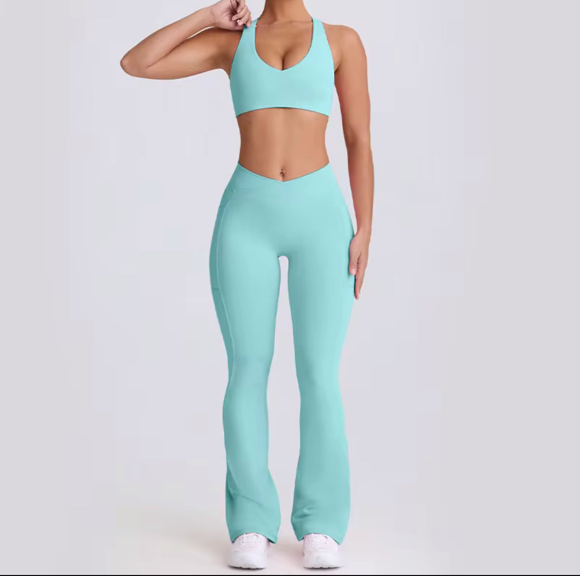 Flame kissed yoga set