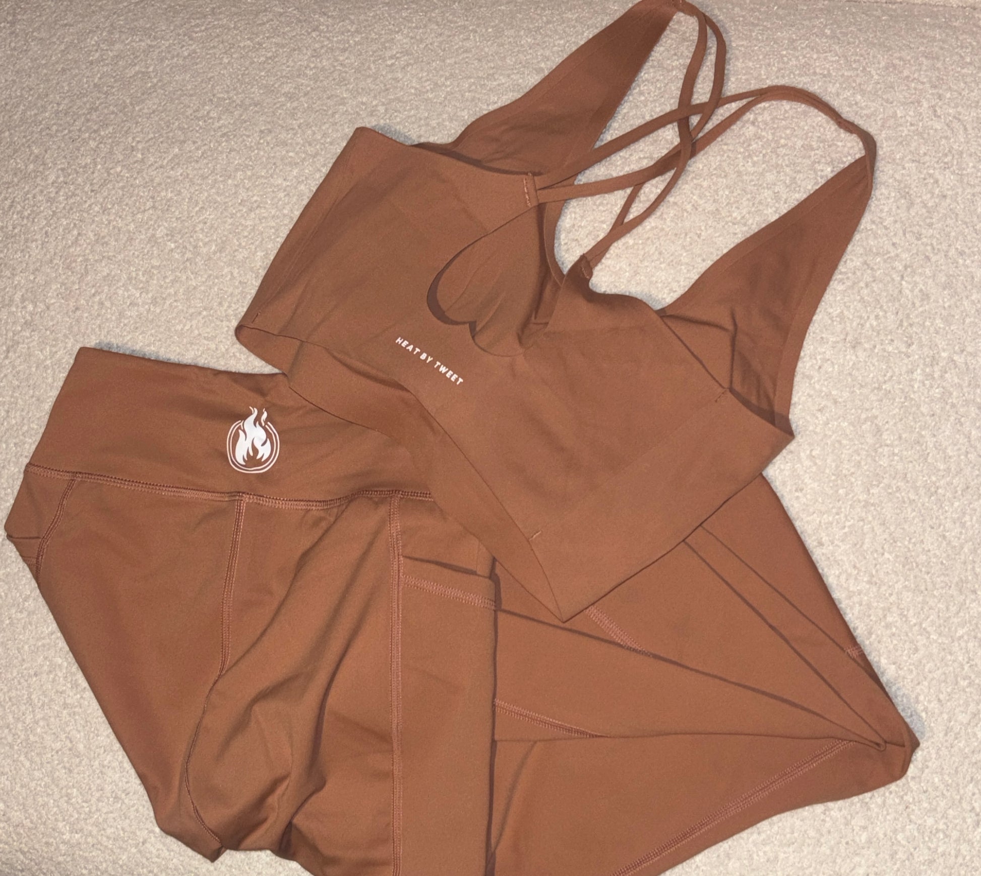 Flame kissed yoga set